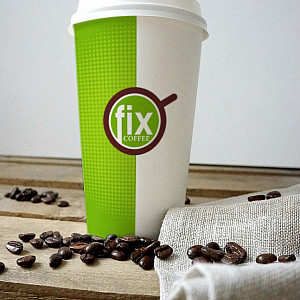 Наше портфолио - Логотип и фирменный стиль для "Cafe FIX" Наше портфолио - Логотип и фирменный стиль для "Cafe FIX"